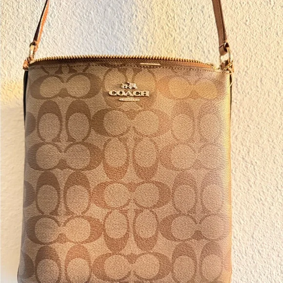 Coach Signature Tan Crossbody Bag - Picture 2 of 16